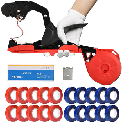 SUCA plant tying machine with 45mm opening for thicker branches, ideal for vines.