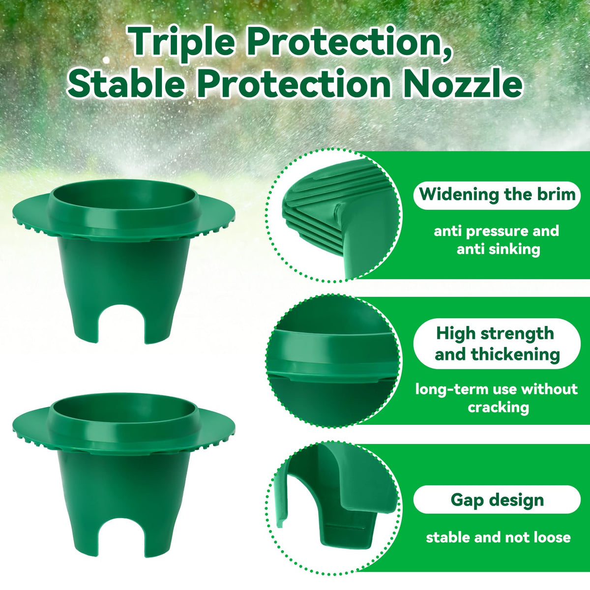 Durable ABS construction resists cracking and weathering in all seasons.
