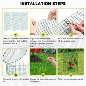 Succulentlovers 18-piece mesh sheets provide breathable protection for vegetables.