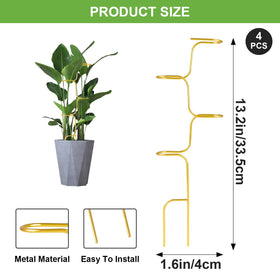 succulentlovers Indoor plant trellis 4pcs provides steady support for climbing plants.