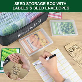 SucculentLovers portable seed storage with handle enables gardening on the go.