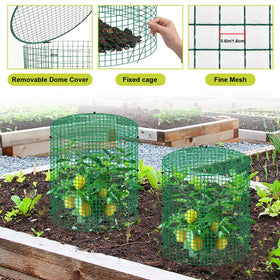 Succulentlovers ground stakes secure cages firmly into soil for stability.