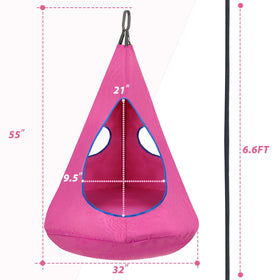 SUCHDECO Kids Nest Swing Chair easy-install with universal rope system