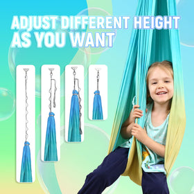 Suchdeco sensory swing 360 swivel hanger enables versatile swinging options.