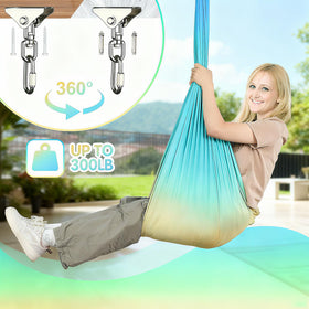 Suchdeco sensory swing easy installation with included hardware and guide.