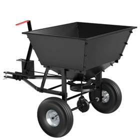 Suchtale tow-behind spreader hopper enables reliable bulk loading and even distribution.
