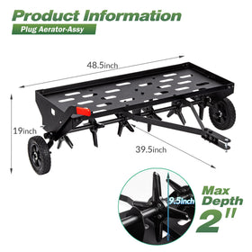 Transport handle and wheel bearings support easy lifting and smooth motion