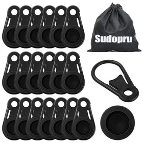 Sudopru heavy-duty shade clips: 20-piece set with storage bag for easy setup.