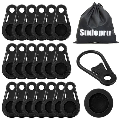 Sudopru heavy-duty shade clips: 20-piece set with storage bag for easy setup.