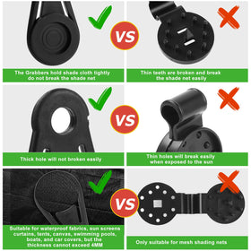 Sudopru shade clip clamps fabric securely in the middle.