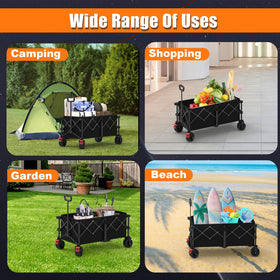 Suemoss multi-scene utility wagon adapts from shopping to camping with ease.