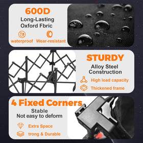 Suemoss rust-proof steel frame resists wear for years of use.