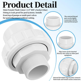 SUFULUNO SP14953S union integrates with Hayward components for streamlined pool maintenance.