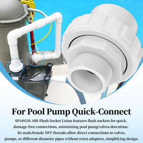 SUFULUNO durable ABS material withstands pool chemicals and UV exposure in outdoor setups.