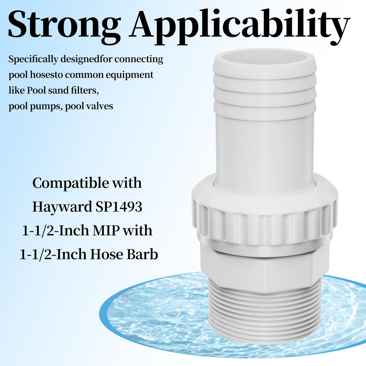 SUFULUNO pool fittings connect pumps, filters, and valves smoothly.