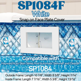SUFULUNO SP1084F white face plate enhances pool aesthetics while protecting edges.