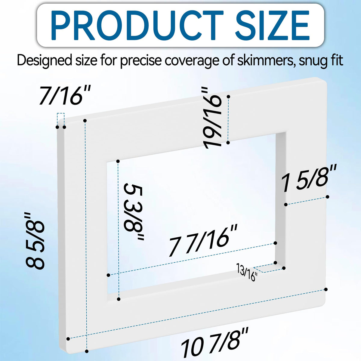 SUFULUNO SP1084F snap-on install simplifies refreshing your skimmer area.
