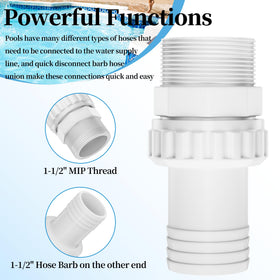 SUFULUNO pool fittings speed up maintenance and hose connections.