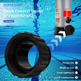 SUFULUNO SP1500UNPAK2 pump-to-filter connection visual emphasizing stable flow