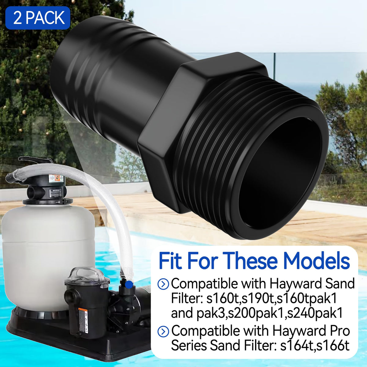 Durable plastic SPX1091Z2 construction built to last in pool equipment.