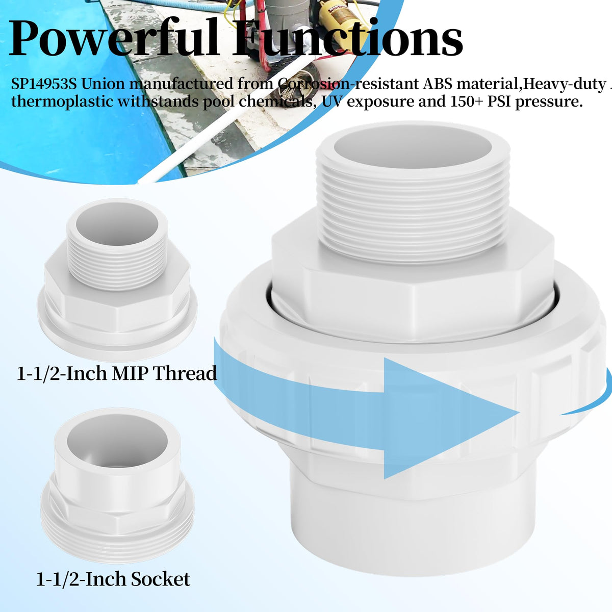 SUFULUNO leak-proof O-ring and internal thread ring ensure a firm seal.