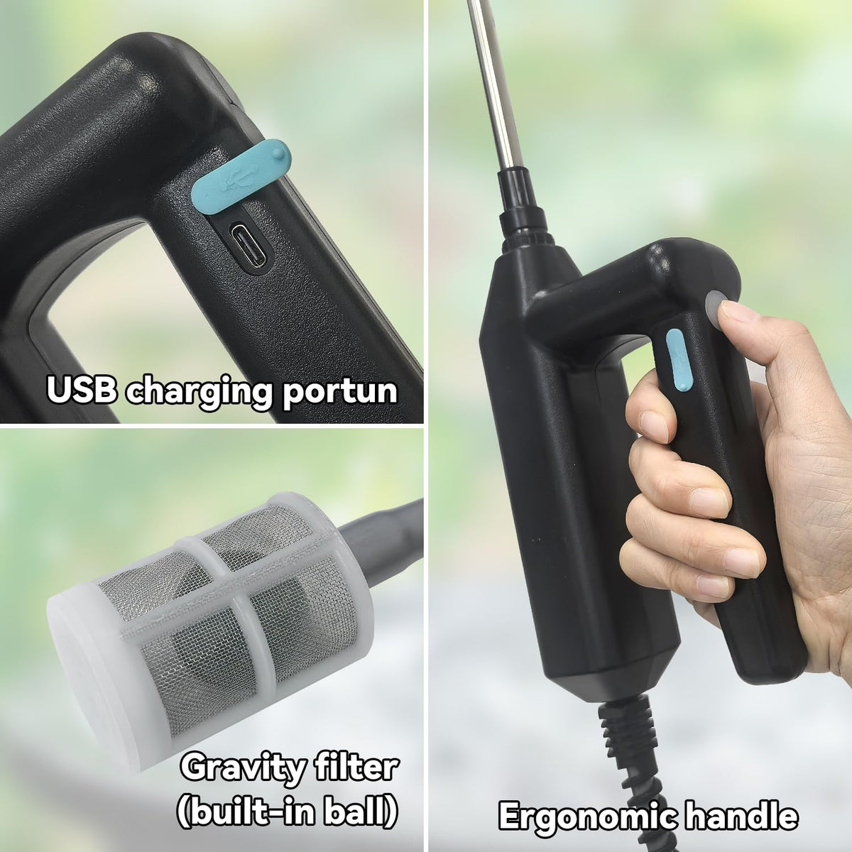 SUGOOE sprayer mist nozzle delivering gentle coverage on foliage