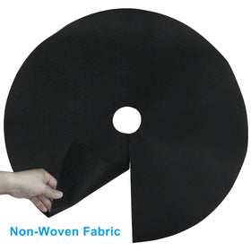 Suiwotin black rings suit diverse landscaping projects and weed barrier needs.