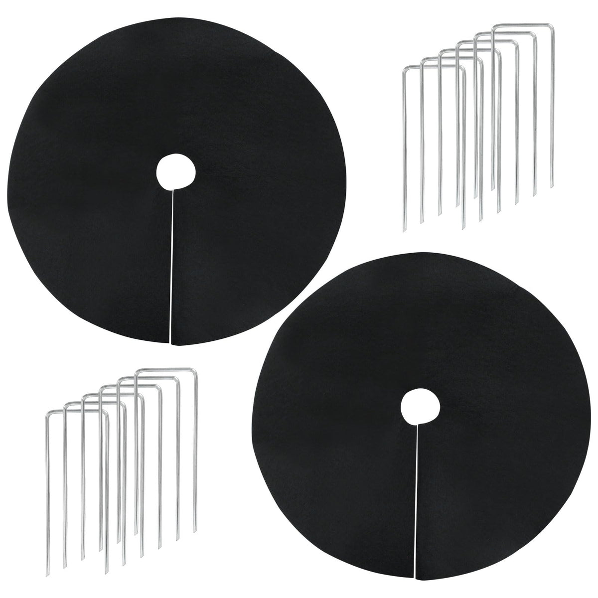 Suiwotin tree ring with 24.4 inch outer diameter for weed suppression.