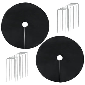 Suiwotin tree ring with 24.4 inch outer diameter for weed suppression.