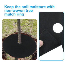 Suiwotin tree ring inner diameter 2.76 inch fits around trunks securely.
