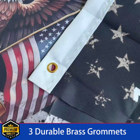 SUJEB double-sided outdoor flag ensures visibility from both directions