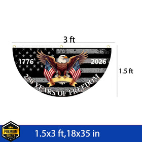 SUJEB patriotic US bunting flag perfect for fence or wall decoration