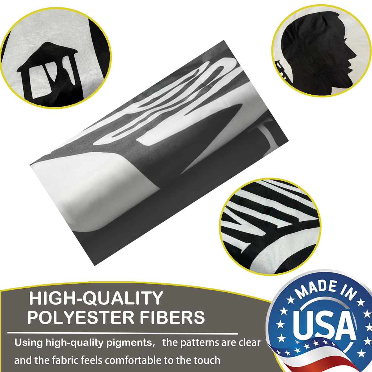 SUJEB Pow Mia Flag polyester fabric resists fading in sunlight
