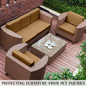 SUKAIKEQA cushion covers fit most patio sofas for quick refreshes.