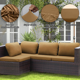 SUKAIKEQA durable outdoor fabric cushions resist wear and tear through seasons.