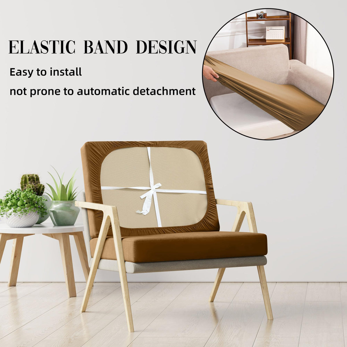 SUKAIKEQA easy-care slipcovers simplify maintenance and seasonal storage changes.