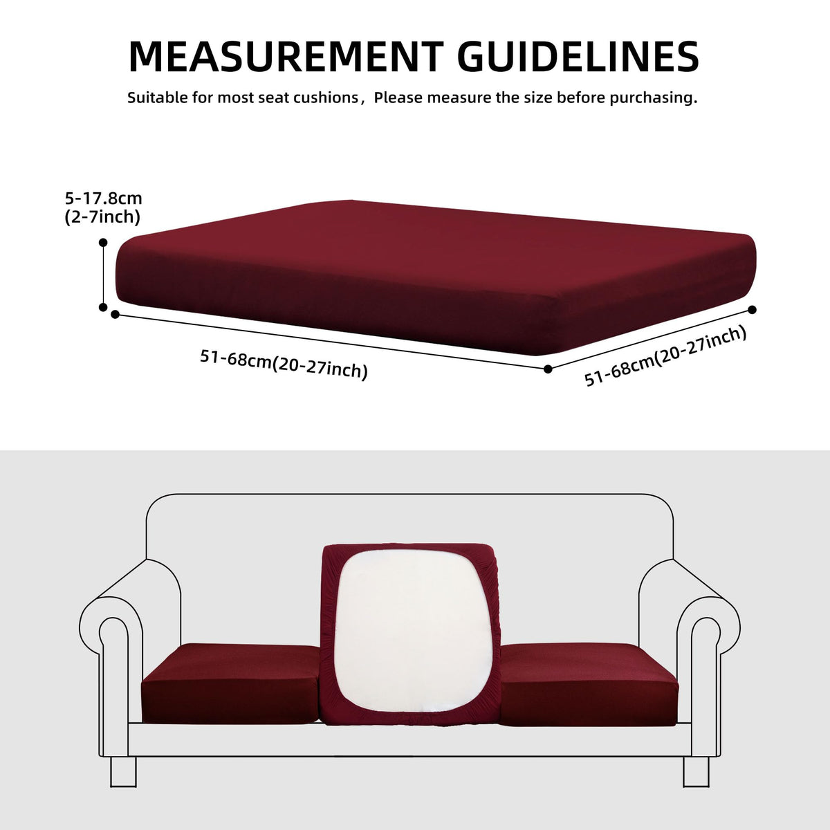 SUKAIKEQA seat and back covers demonstrate easy slip-on coverage