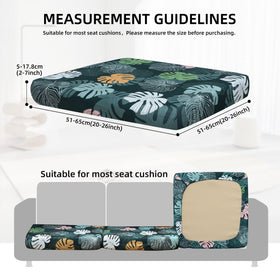 SUKAIKEQA stretch-fit cushion cover demonstrates secure, zipper-free slip-on use.