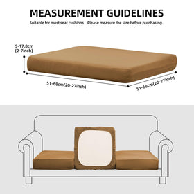 SUKAIKEQA stretch-fit cushion covers provide a secure, snug fit for various cushions.