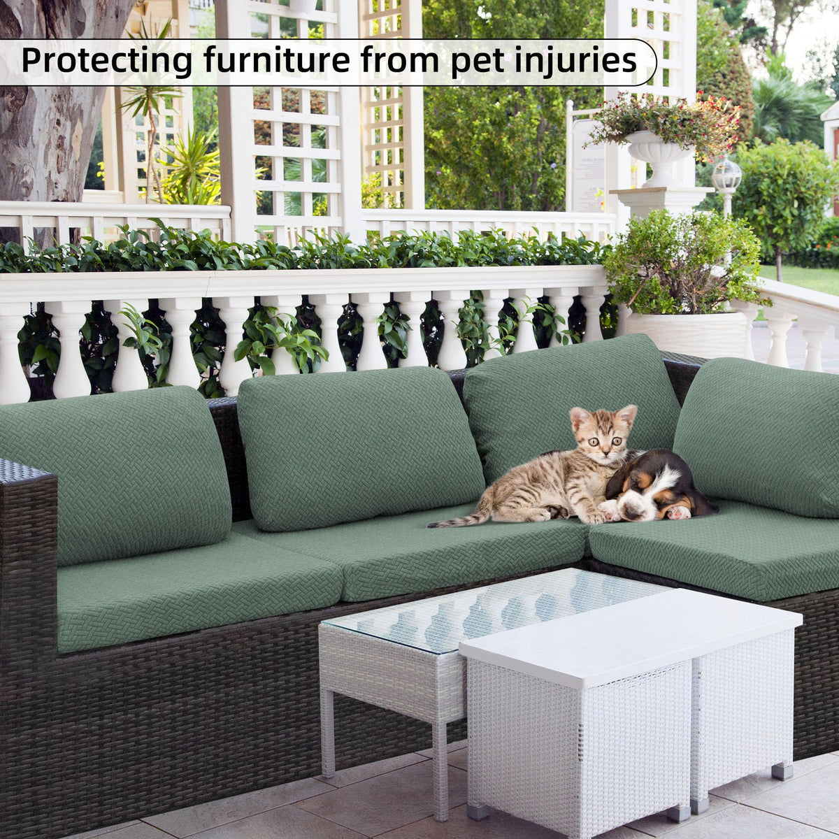 SUKAIKEQA complete seat and back slipcovers for sofas and sectionals