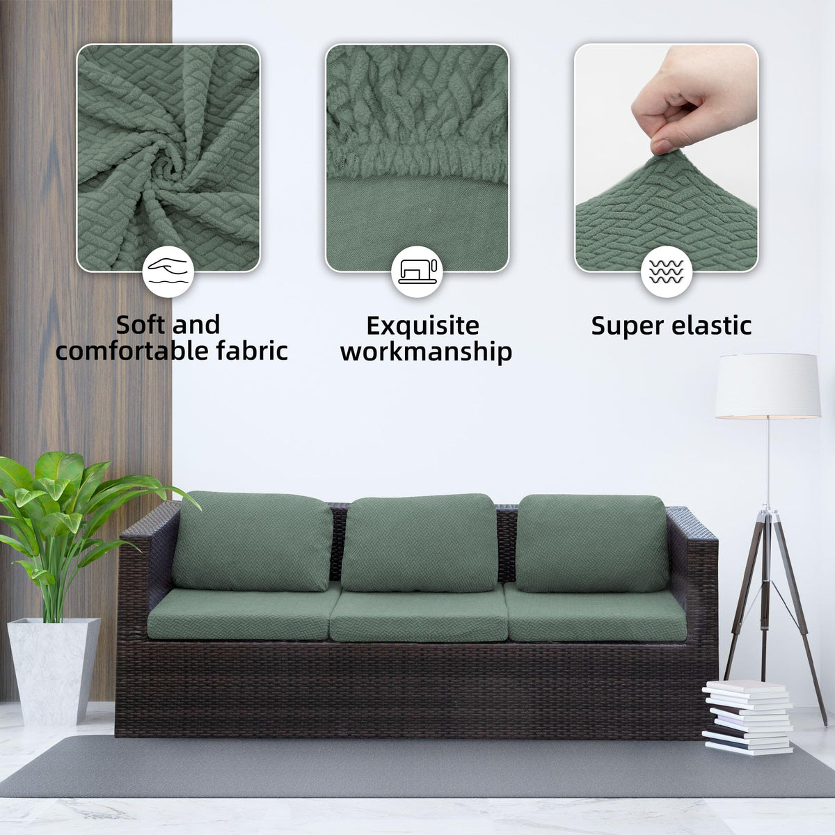 SUKAIKEQA durable outdoor fabric cushion covers protect furniture from wear