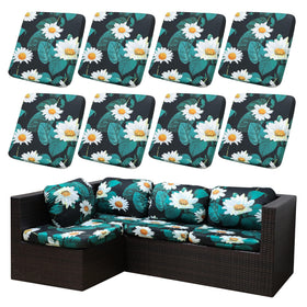 SUKAIKEQA outdoor cushion covers in black protect cushions and refresh patio seating.