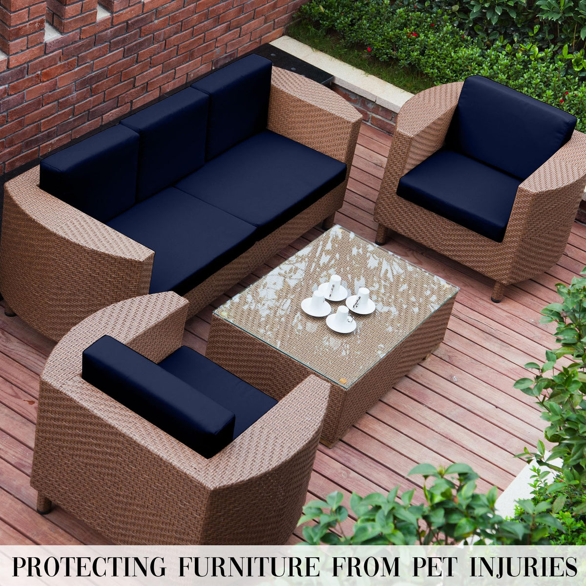 SUKAIKEQA outdoor cushion covers stored easily for seasonal updates.