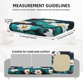 Stretch fabric on SUKAIKEQA cushion covers for a secure, zipper-free fit.