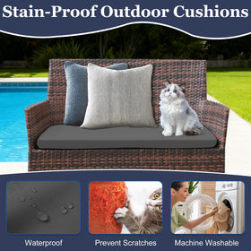 SUKAIKEQA waterproof shell keeps cushions dry during light rain and morning dew.