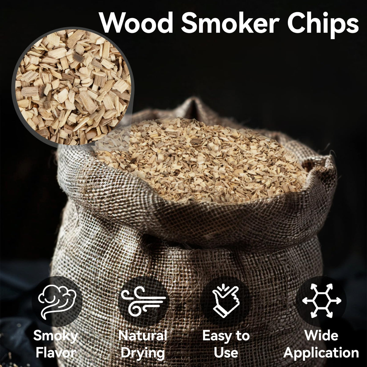 Sukh apple wood chips enhancing cocktails with light smoky aroma.