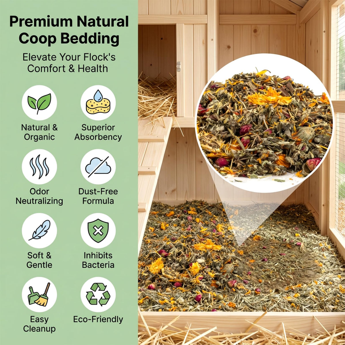 Sukh eggs benefit from herb diet with subtle egg aroma enhancement.