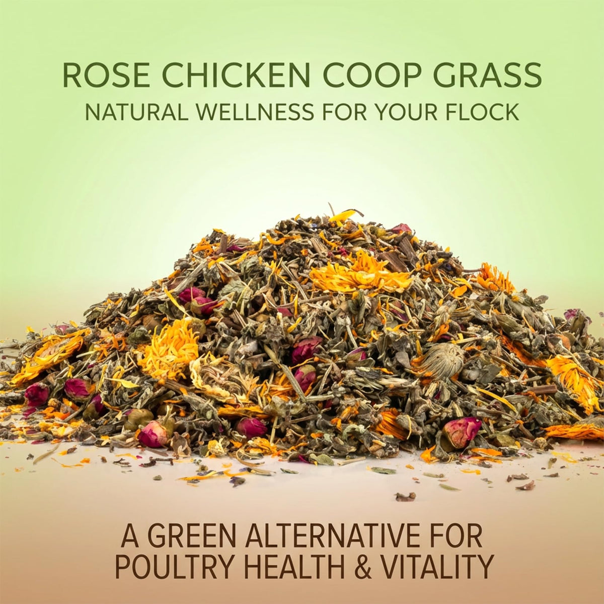 Sukh poultry herbs in coop image promote calm environment and nutrient support.