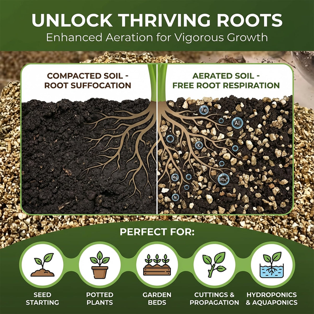 Sukh vermiculite demonstrates moisture retention and improved soil structure