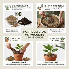 Raised bed soil conditioning with Sukh vermiculite for drainage
